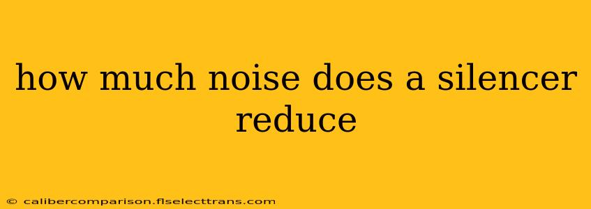 how much noise does a silencer reduce