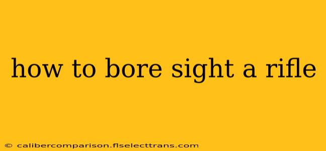 how to bore sight a rifle