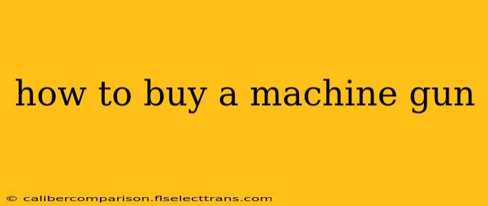 how to buy a machine gun