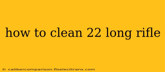 how to clean 22 long rifle