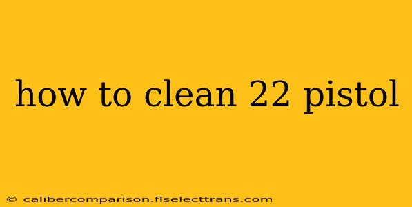 how to clean 22 pistol