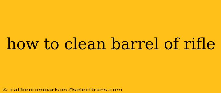 how to clean barrel of rifle