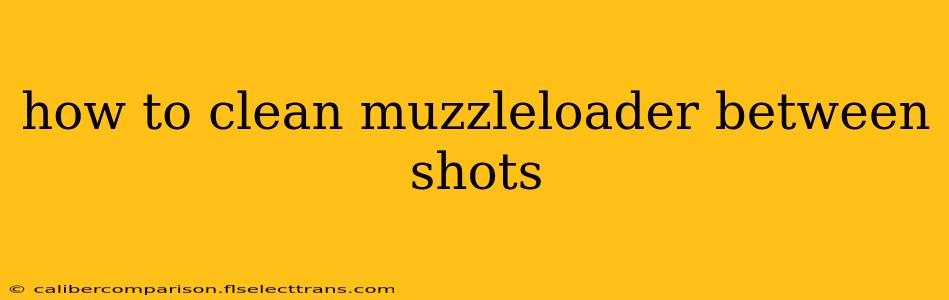 how to clean muzzleloader between shots