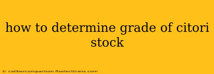 how to determine grade of citori stock