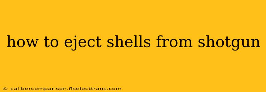 how to eject shells from shotgun