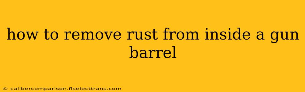 how to remove rust from inside a gun barrel