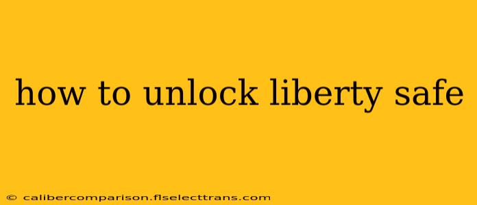 how to unlock liberty safe