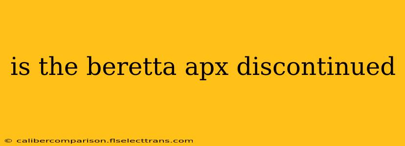 is the beretta apx discontinued