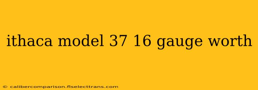 ithaca model 37 16 gauge worth