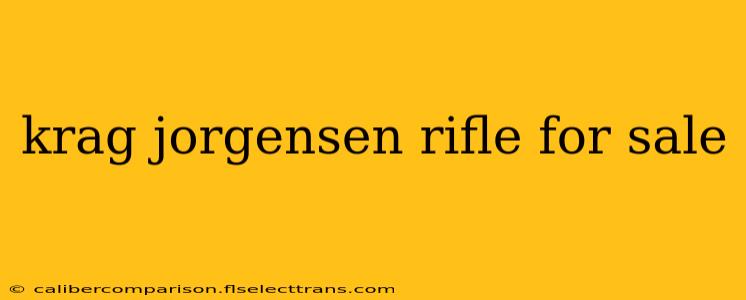 krag jorgensen rifle for sale