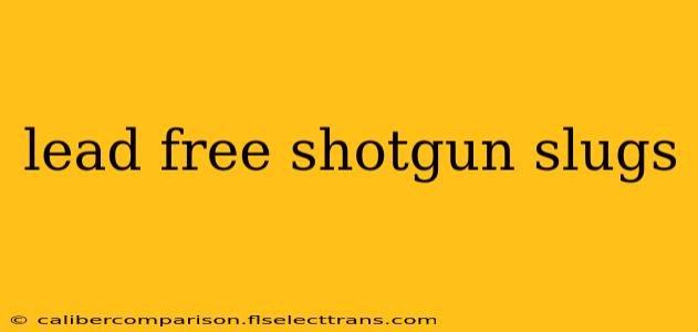 lead free shotgun slugs