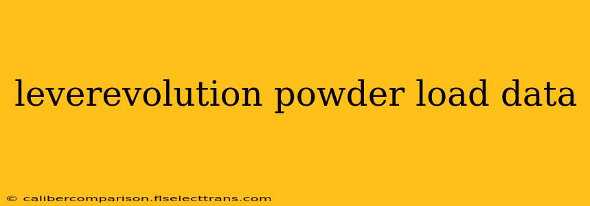 leverevolution powder load data