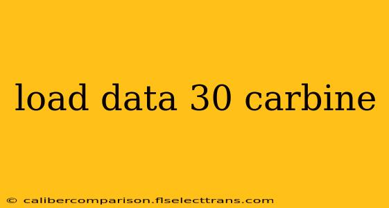 load data 30 carbine