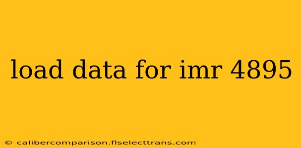 load data for imr 4895