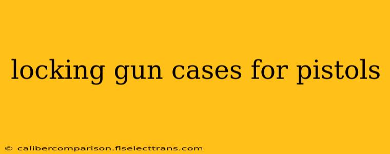 locking gun cases for pistols