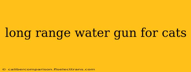 long range water gun for cats