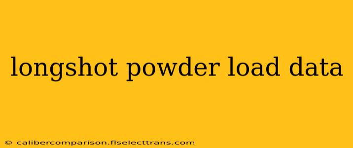 longshot powder load data