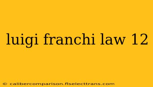 luigi franchi law 12