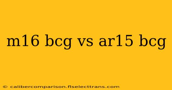 m16 bcg vs ar15 bcg