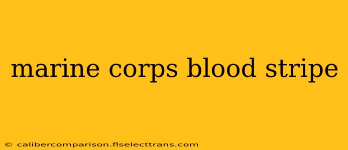 marine corps blood stripe