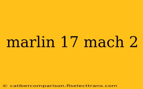 marlin 17 mach 2