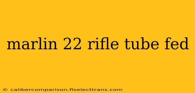 marlin 22 rifle tube fed