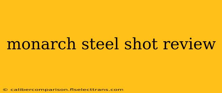 monarch steel shot review