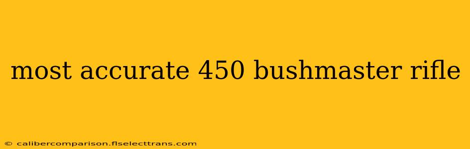 most accurate 450 bushmaster rifle