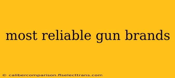 most reliable gun brands