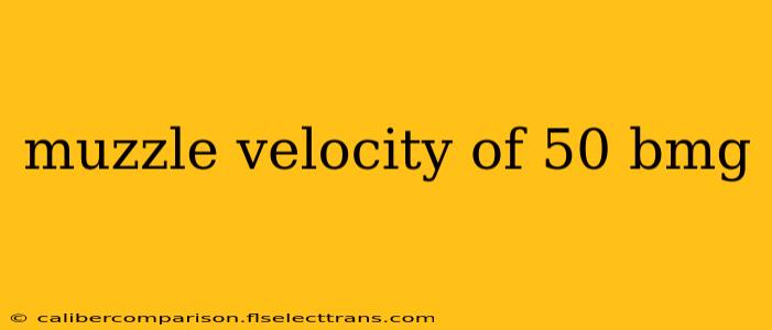 muzzle velocity of 50 bmg