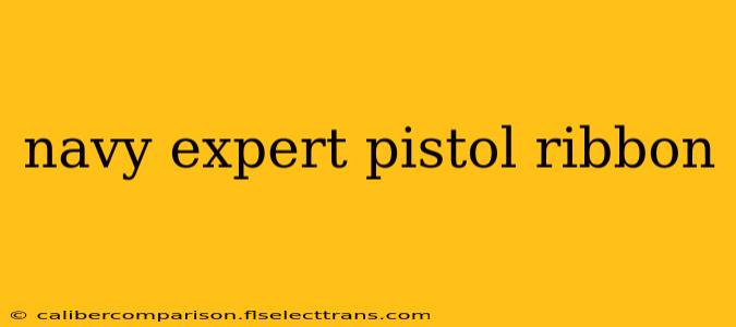 navy expert pistol ribbon