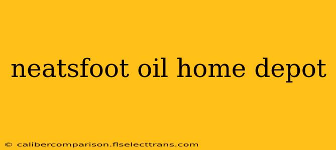 neatsfoot oil home depot