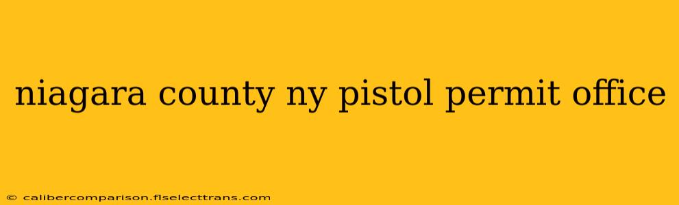 niagara county ny pistol permit office