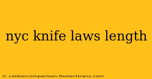 nyc knife laws length