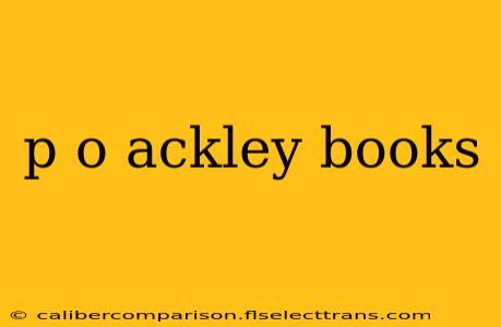 p o ackley books