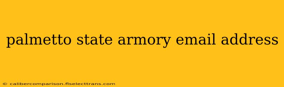 palmetto state armory email address