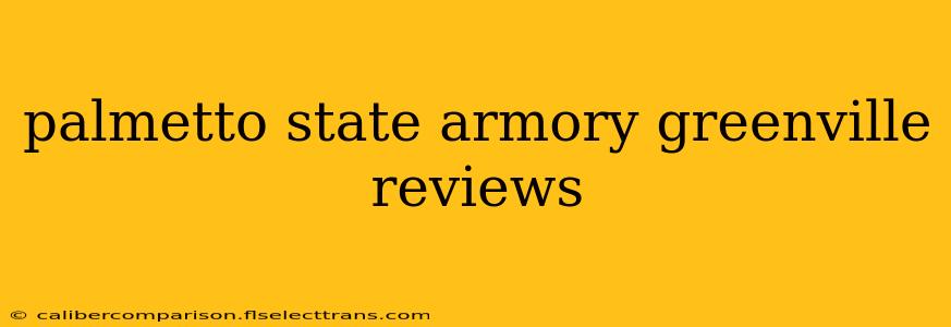 palmetto state armory greenville reviews