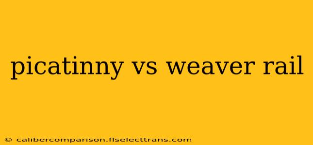 picatinny vs weaver rail