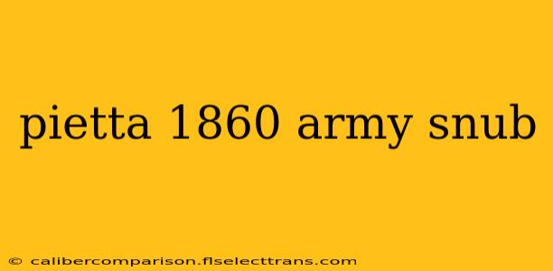 pietta 1860 army snub