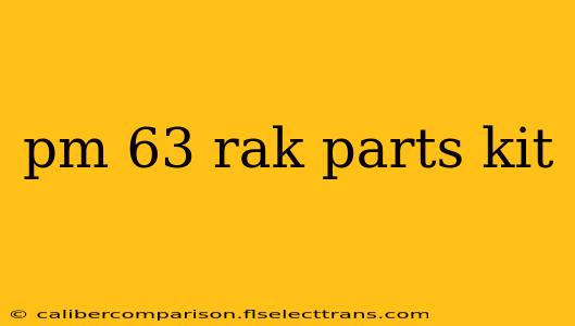 pm 63 rak parts kit