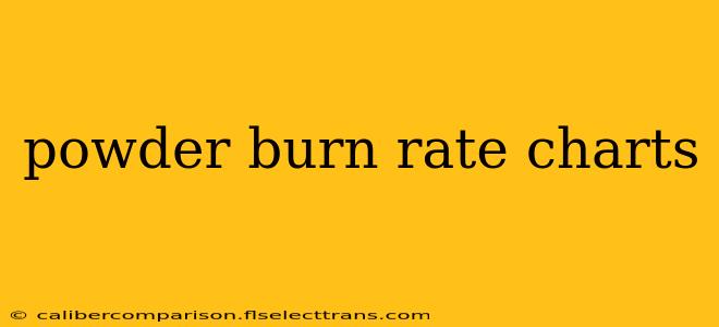 powder burn rate charts