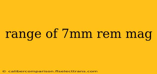 range of 7mm rem mag