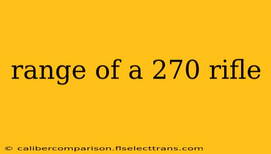 range of a 270 rifle