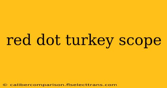 red dot turkey scope