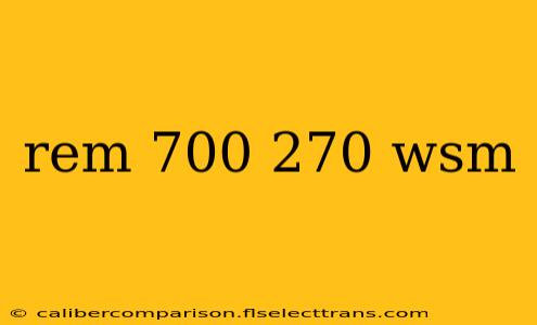 rem 700 270 wsm