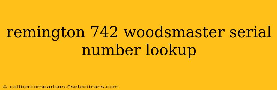 remington 742 woodsmaster serial number lookup