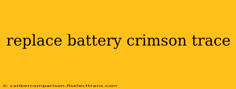 replace battery crimson trace