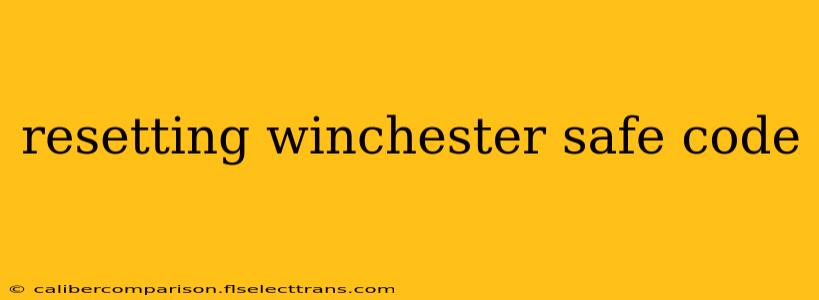 resetting winchester safe code