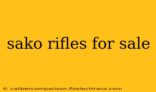 sako rifles for sale