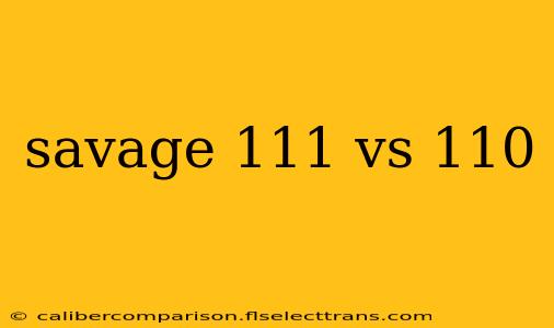 savage 111 vs 110